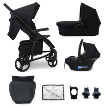 My Babiie MB200i 3-in-1 Travel System +i-Size Car Seat - Black Leopard