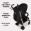 My Babiie My Babiie MB51 Plus Stroller - Quilted Black 8
