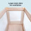 My Babiie My Babiie Blush Quilted Travel Cot 5
