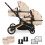 My Babiie My Babiie MB33 Tandem Pushchair - Giraffe 1