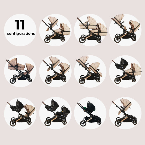 My Babiie My Babiie MB33 Tandem Pushchair - Giraffe 2