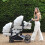 My Babiie My Babiie MB33 Tandem Pushchair - Ivory 10