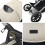 My Babiie My Babiie MB33 Tandem Pushchair - Ivory 11