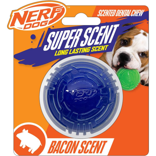 Nerf Nerf Dog Bacon Scented Super Scent Solid Core Ball Throw & Fetch Toy