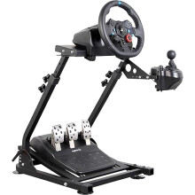 Dshot Racing Wheel Stand (Updated Version) Height and Tilt Adjustable Steering Wheel Stand for Logitech