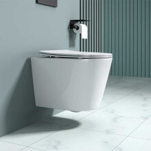 Durovin Bathrooms Ceramic Rimless Wall Hung Toilet