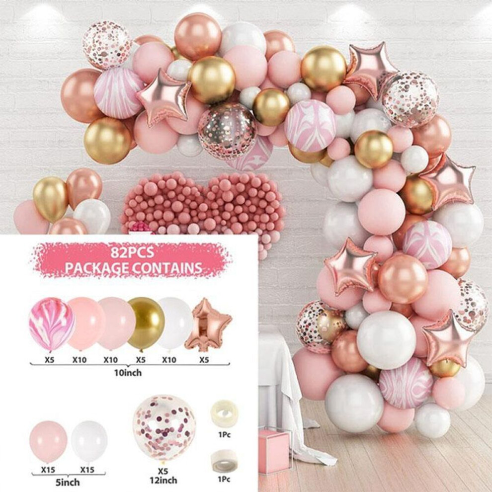 (82Pcs) Diy Balloon Arch Garland Kit Blue Pink Green Black Gold Latex Balloons For Baby Shower Boy Girl Wedding Birthday Party Decorations