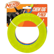 Nerf Dog Translucent Spike Ring Throw & Fetch Green Blue Orange 3 Pack