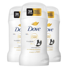 Dove Women Invisible Dry Anti-Perspirant Deo Stick w/ 72H Protection 50ml, 3 Pk