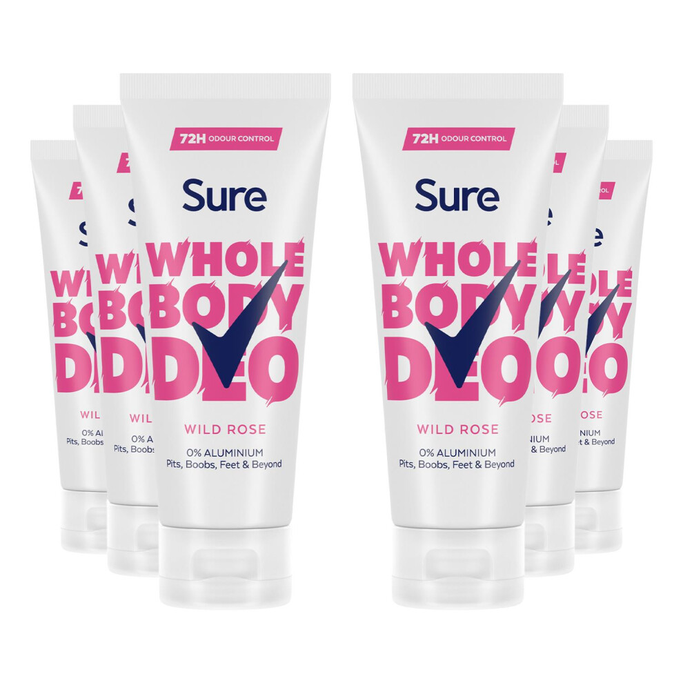 Sure Fresh Citrus Whole Body Deodorant Stick Aluminium Free 50ml, 6 Pack