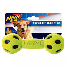 Nerf Dog Bash Rubber Wrapped Tennis Barbell Green