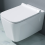 Durovin Bathrooms Ceramic Wall Hung Toilet - Curved Square 1