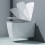 Durovin Bathrooms Ceramic Wall Hung Toilet - Curved Square 5