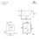 Durovin Bathrooms Ceramic Wall Hung Toilet - Curved Square 6