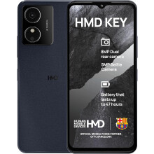 HMD Key 32GB Android 14 Go Smartphone - Midnight Black, SIM Free & Unlocked, 6.52-inch HD Display, 8MP + 5MP Cameras, 4000mAh