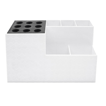 Valkoinen Saksi Liukumaton S?ilytysteline Ultra Light Hair Tool Organizer Kuivain Parturi Kampaamo J?rjest?j?-A