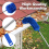 Gutter Cleaning Brush Roofing Tool with Telescopic Extendable Pole 8.2Ft Guard Cleaner Easy Remove Leave, blue 3