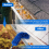 Gutter Cleaning Brush Roofing Tool with Telescopic Extendable Pole 8.2Ft Guard Cleaner Easy Remove Leave, blue 4