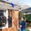 Gutter Cleaning Brush Roofing Tool with Telescopic Extendable Pole 8.2Ft Guard Cleaner Easy Remove Leave, blue 6