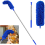 Gutter Cleaning Brush Roofing Tool with Telescopic Extendable Pole 8.2Ft Guard Cleaner Easy Remove Leave, blue 1
