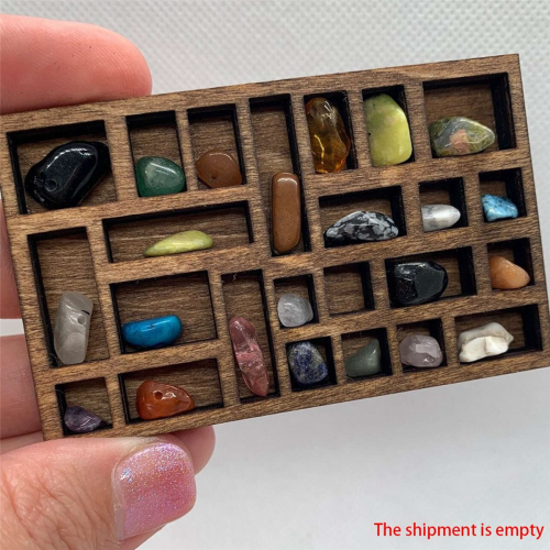 1:12 Miniature Trinket Shelf Crystal Decor Printers Tray 2
