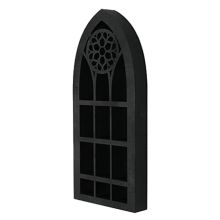 Wall Mounted Floating Shelves Old Church Window Crystal Shelf Hanging Gothic Boho Black Essential Oil