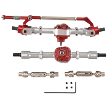 Eixo de ponte dianteiro e traseiro de metal com eixo de transmiss?o para MN D90 D91 D96 D99S MN-90 MN99S 1/12 RC Car Upgrade Parts,2