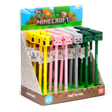 Pen 1 Fine Tip Pen Minecraft (Pig/Bee/Zombie/Skeleton) Stationery