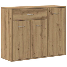 (artisian oak) vidaXL Sideboard Storage Drawer Side Cabinet Engineered Wood Multi Colours