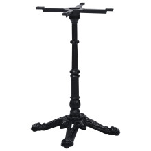 (52 x 52 x 72 cm) vidaXL Bistro Table Leg Black Cast Iron Furniture 52x52x108 cm/52x52x72 cm