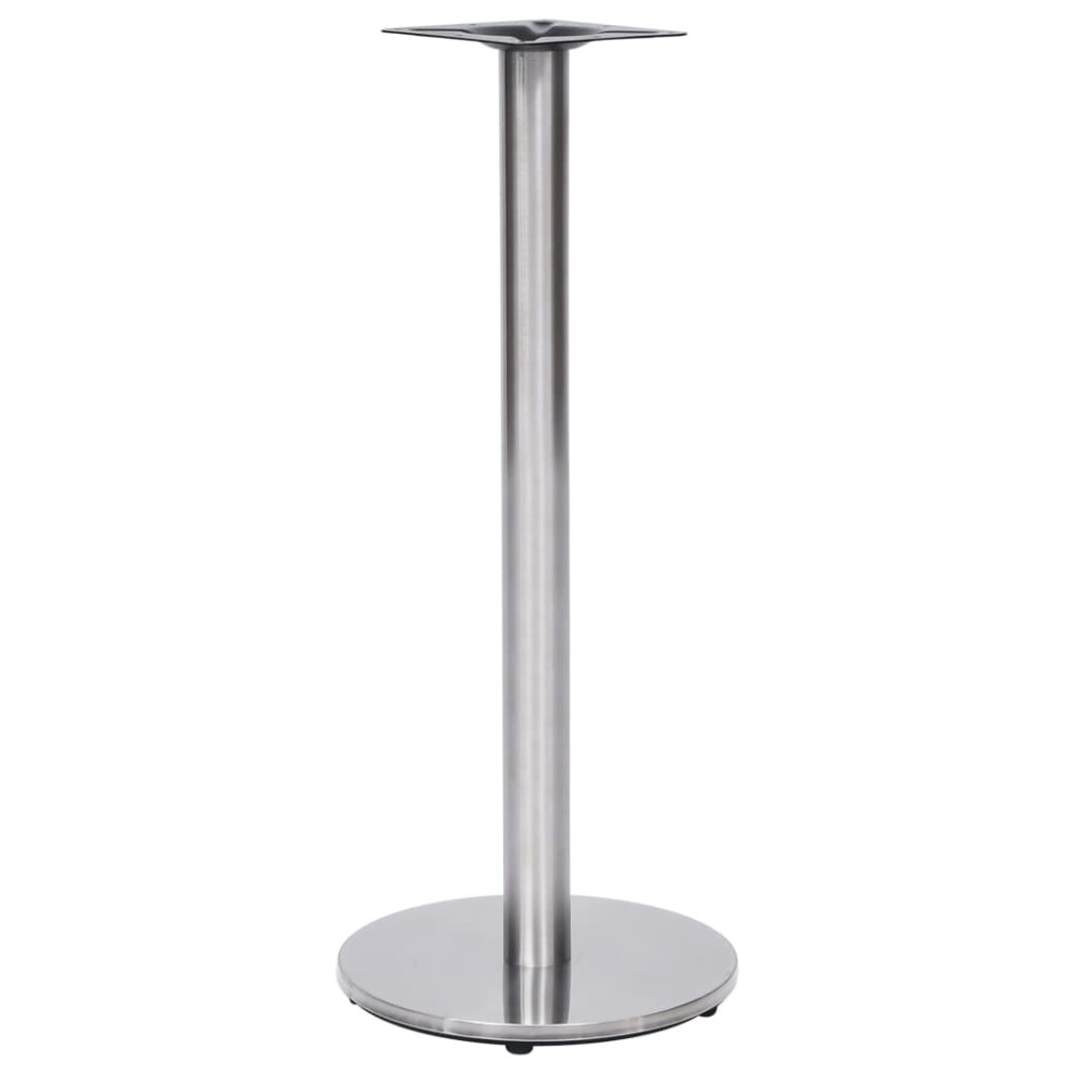 (45 X 107 cm) vidaXL Bistro Table Leg Replacement Table Legs Desk Leg Silver Stainless Steel