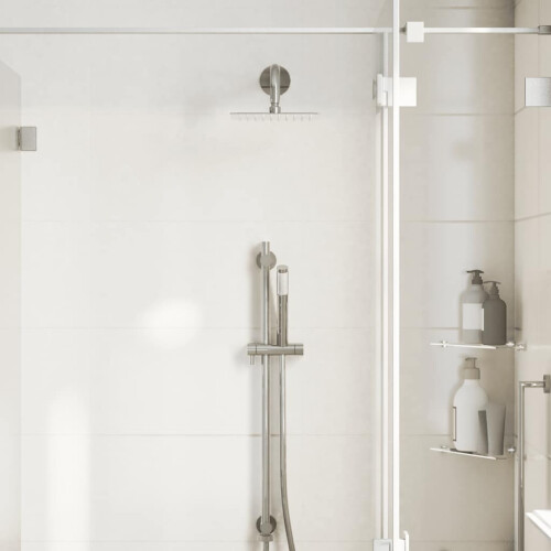 VidaXL (20 x 20 cm) vidaXL Rain Shower Head Stainless Steel Rectangular Bathroom Unit Multi Sizes 2