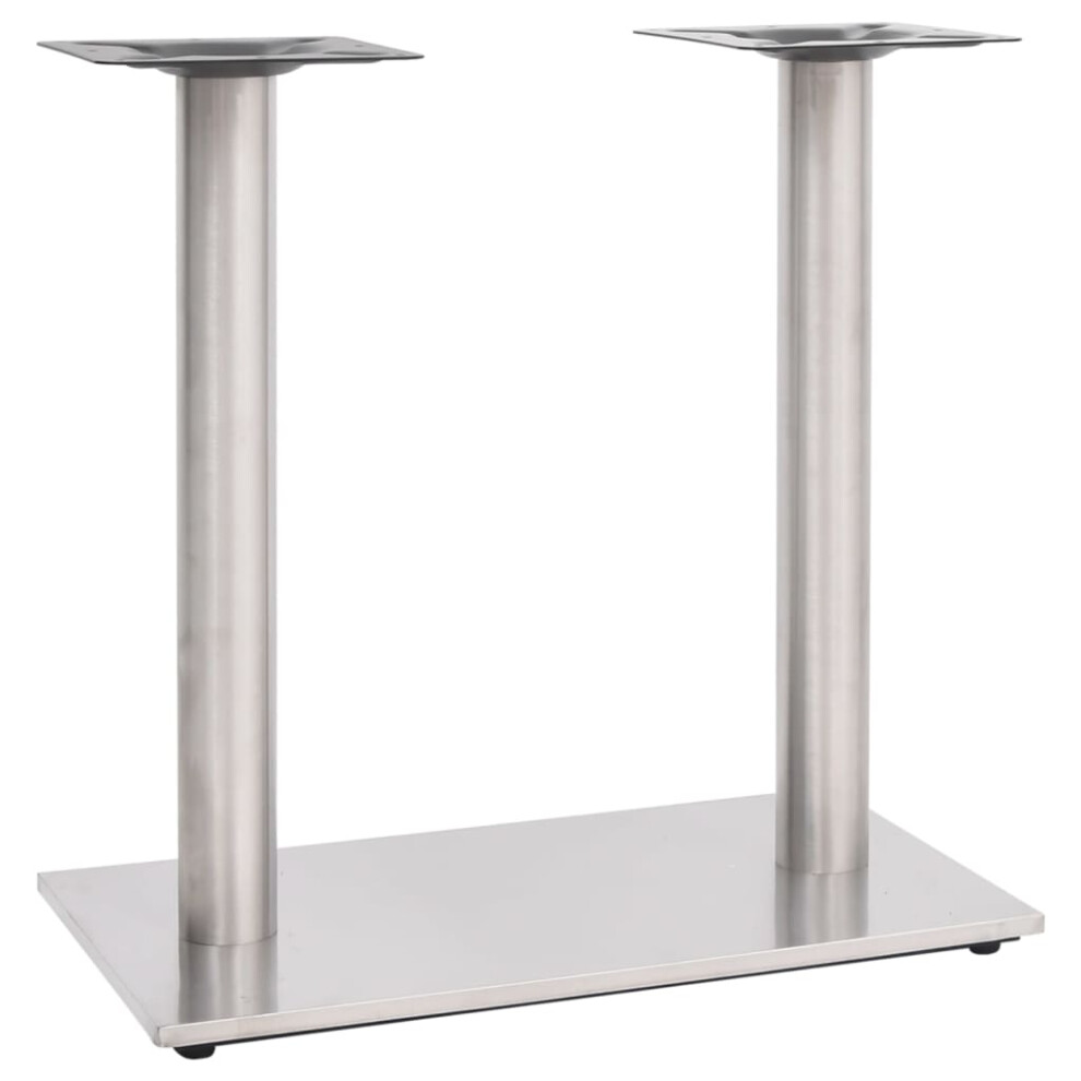 (silver) vidaXL Bistro Table Leg Brass 70x40x72 cm Stainless Steel Table Spare Leg