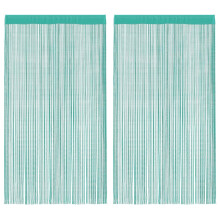 (turquoise, 100 cm) vidaXL 2x String Curtains Room Divider Background 100/140x250 cm Multi Colours