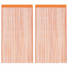 (orange, 140 cm) vidaXL 2x String Curtains Room Divider Background 100/140x250 cm Multi Colours