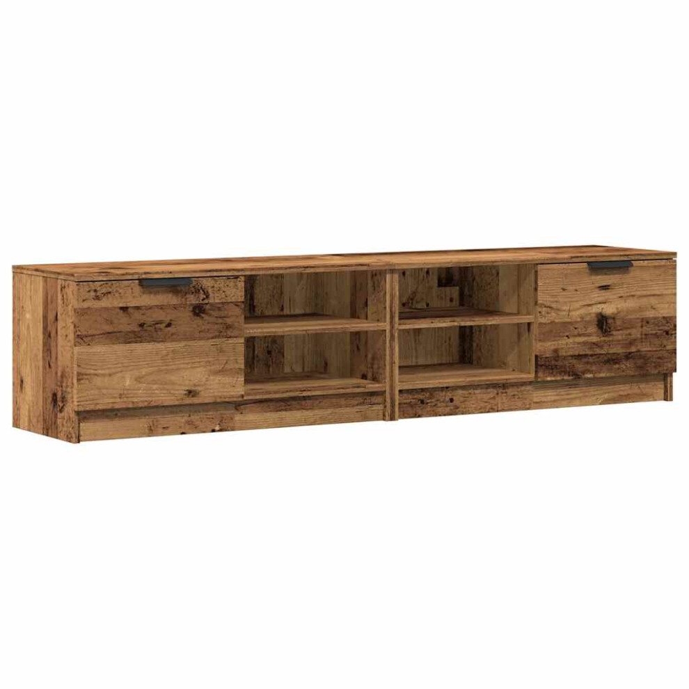 (old wood) vidaXL 1/2x TV Cabinet Engineered Wood Media Unit HiFi Cabinet Multi Colours
