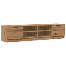 (artisan oak) vidaXL 1/2x TV Cabinet Engineered Wood Media Unit HiFi Cabinet Multi Colours