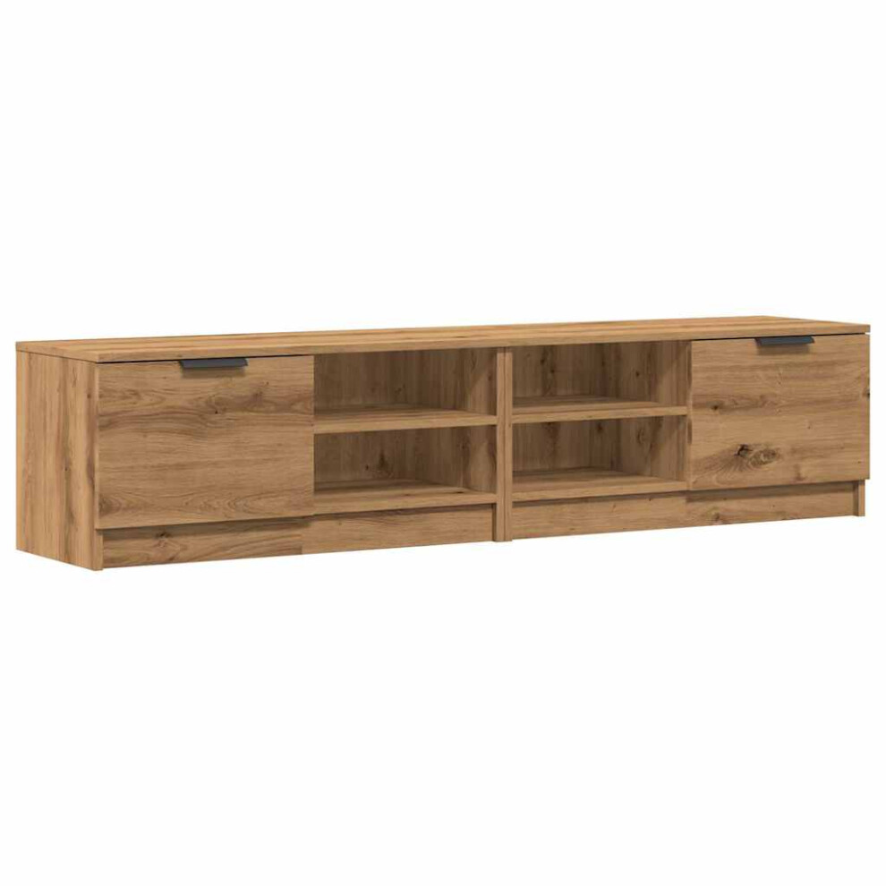 (artisan oak) vidaXL 1/2x TV Cabinet Engineered Wood Media Unit HiFi Cabinet Multi Colours