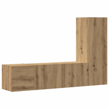 (artisan oak, 80 cm) vidaXL TV Cabinet Set 5 Piece Chipboard TV Stand Multi Colours Multi Sizes