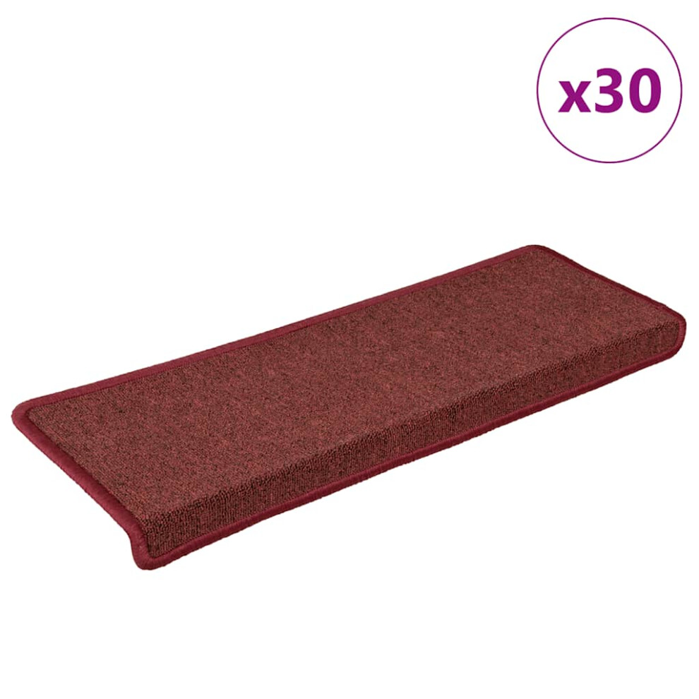 (matte red) vidaXL Carpet Stair Treads Stair Mat Stair Step Protector Rugs Decoration