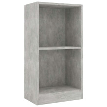 (concrete grey) vidaXL Book Cabinet Display Rack Bookshelf Storage Shelf Rack Engineered Wood