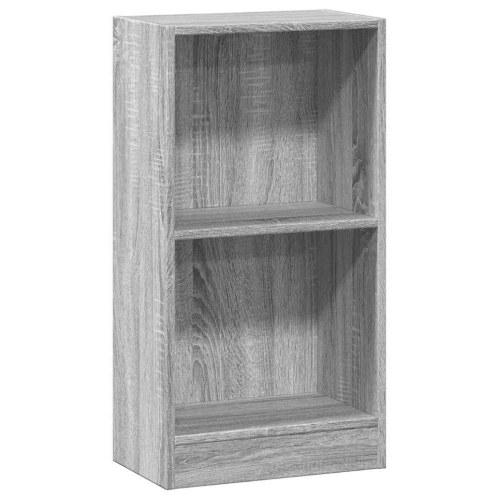 (grey sonoma) vidaXL Book Cabinet Display Rack Bookshelf Storage Shelf Rack Engineered Wood