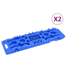 (blue) vidaXL 2x Traction Boards 107x31x7 cm Nylon Traction Mat Board Multi Colours