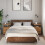 VidaXL (2 pcs) vidaXL Bedside Cabinet Nightstand Bed Side Table Artisan Oak Engineered Wood 3