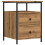 VidaXL (2 pcs) vidaXL Bedside Cabinet Nightstand Bed Side Table Artisan Oak Engineered Wood 5