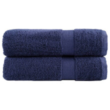 (navy blue, 50 x 100 cm/ 2 pcs) vidaXL Premium Soap Towels Hand Bath Towel 4 pcs Pink 600 gsm 100% Cotton