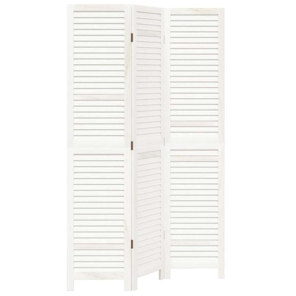 (40 x 180 cm/ 3 piece) vidaXL Room DividerÂ 6 Panels Room Privacy Screen White Solid Wood Paulownia-image-OPC-PFZBCYM-NEW