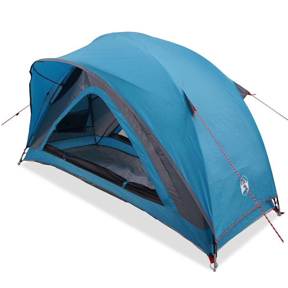 (blue) vidaXL Camping Tent 1-Person Blue Waterproof tent camping shelter