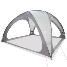 (grey) vidaXL Party Tent Grey Waterproof tent garden tent outdoor shelter