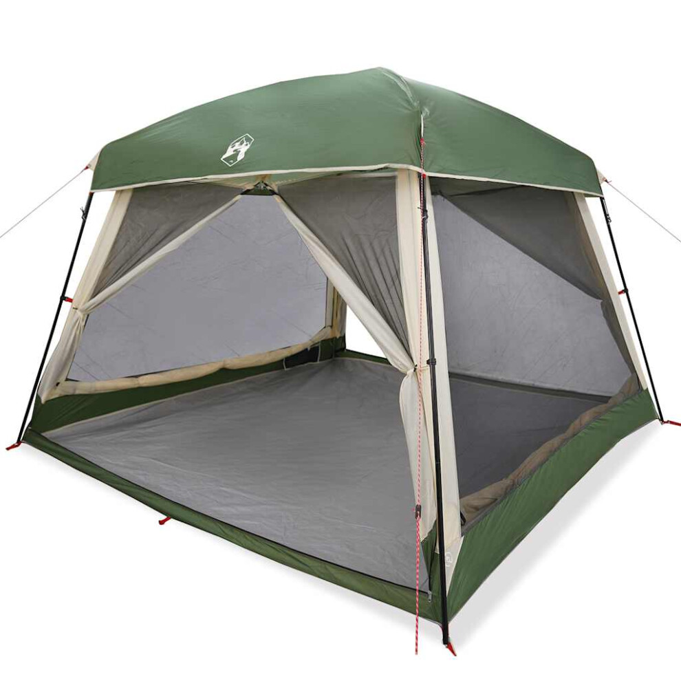 (green) vidaXL Family Tent Cabin 6-Person Grey and Orange Waterproof tent garden tent-image-OPC-PFZBD76-NEW